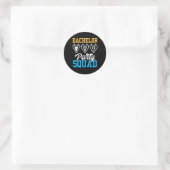 Bruidegom Team Bruid Bruiloft Squad Ronde Sticker (Tas)