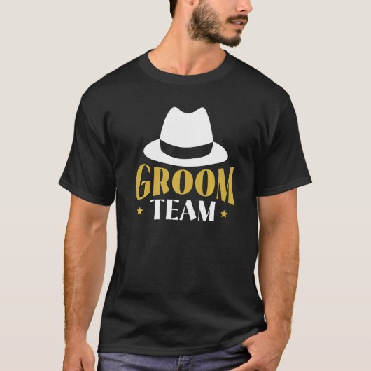 Bruidegom Team Bruidegom Squad Jongens Avond Afsch T-shirt (Voorkant)
