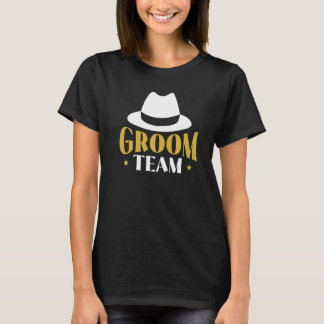 Bruidegom Team Bruidegom Squad Jongensavond Afsche T-shirt