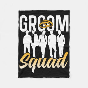 Bruidegom Team Feest Spreuken Bachelor Trouwen 1 Fleece Deken
