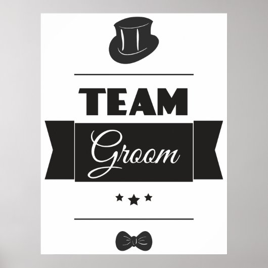 Bruidegom team poster (Voorkant)