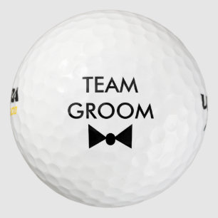 Bruidegom Team Strikdas Bachelor Party Golfballen