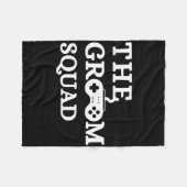 Bruidegom Team Trouw Verloving Bachelor Party Brui Fleece Deken (Voorkant (Horizontaal))