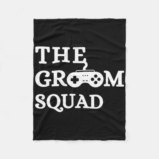 Bruidegom Team Trouw Verloving Bachelor Party Brui Fleece Deken (Voorkant)