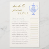 bruidegom trivia bruids thee china kant elegant flyer (Voorkant)