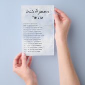 bruidegom Trivia Cloud 9 Vrijgezellenfeest Elegant Flyer (Hand)