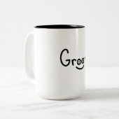 Bruidegom Tweekleurige Koffiemok (Voorkant links)