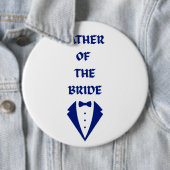 Bruidegom vader ronde button 6,0 cm (In situ)