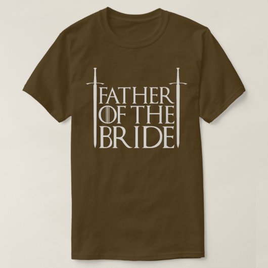 Bruidegom Vader Van De Bruid Feest Label Bruids Sh T-shirt (Design voorkant)