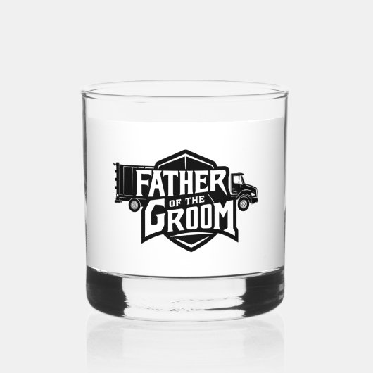 Bruidegom Vader Whisky Glas (Voorkant)