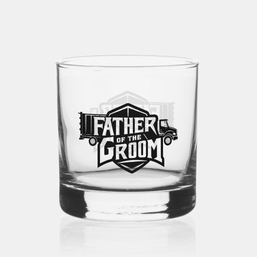 Bruidegom Vader Whisky Glas (Achterkant)