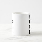 Bruidegom van de bruiloft - voorbereidingen voor d koffiemok (Center)