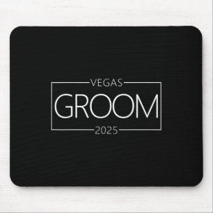 Bruidegom Vegas Bachelorfeest Groep 2025 Getrouwd  Muismat
