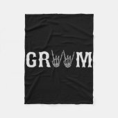 Bruidegom Verloving Bachelorfeest Halloween Bruilo Fleece Deken (Voorkant)