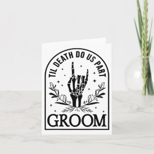 Bruidegom Verloving bruiloft Halloween paar Ma Kaart