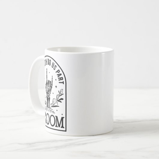 Bruidegom Verloving bruiloft Halloween paar Ma Koffiemok (Voorkant links)