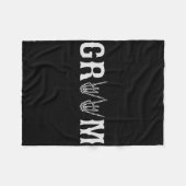 Bruidegom Verlovingsfeest Jonggezellenfeest Hallow Fleece Deken (Voorkant (Horizontaal))