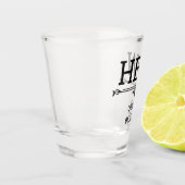 Bruidegom Voorletters Shot Glas (Links)