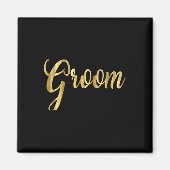 Bruidegom Wedding Matching Bride Magneet (Voorkant)