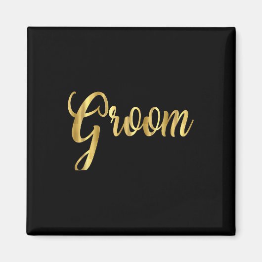 Bruidegom Wedding Matching Bride Magneet (Voorkant)