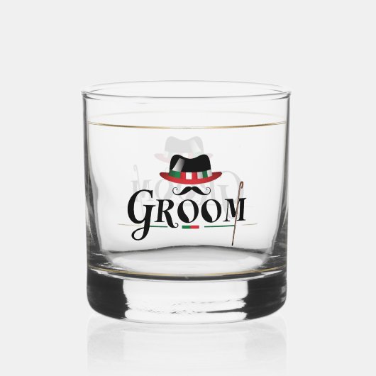 Bruidegom Whisky Glas (Achterkant)