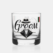 Bruidegom Whisky Glas (Achterkant)