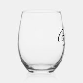 bruidegom wijnglas zonder voet (Rechts)