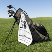 Bruidegom wil een afkoelingsperiode golfhanddoek (Groen)