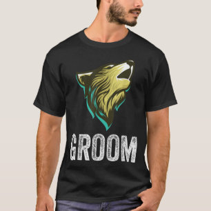 Bruidegom Wolf Bachelor Bruidegom Team Trouwfeest T-shirt