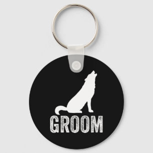 Bruidegom Wolf Bachelor Trouw Bruidsjonkers Team F Sleutelhanger