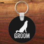 Bruidegom Wolf Bachelor Trouw Bruidsjonkers Team F Sleutelhanger (Voorkant)
