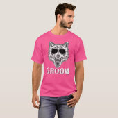 Bruidegom Wolf Bachelorfeest T-shirt (Voorkant volledig)