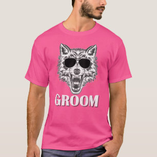 Bruidegom Wolf Bachelorfeest T-shirt