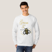 Bruidegom Wordt Bachelorfeest Personaliseer T-shirt (Voorkant volledig)