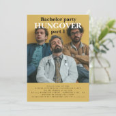 Bruidegom wordt Bachlour-feestuitnodiging Kaart (Staand voorkant)