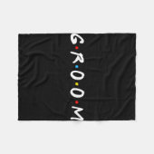 Bruidegom Wordt Man Trouwdag Bachelor Party Fleece Deken (Voorkant (Horizontaal))