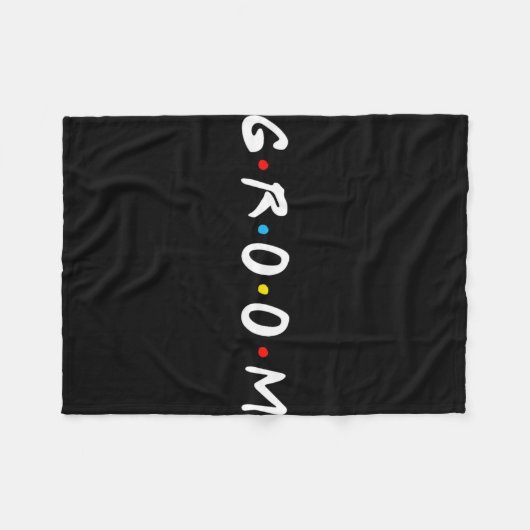 Bruidegom Wordt Man Trouwdag Bachelor Party  Fleece Deken (Voorkant (Horizontaal))