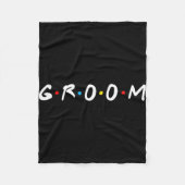 Bruidegom Wordt Man Trouwdag Bachelor Party  Fleece Deken (Voorkant)