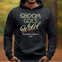 Bruidegom wordt wild vrijgezellenfeest hoodie