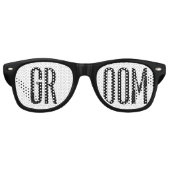 bruidegom Zonnebril Cool Modern Zwart-Wit (Voorkant)