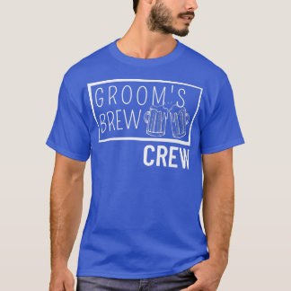Bruidegom's Brouw Crew Team Beste Man Bachelorfees T-shirt