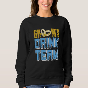 Bruidegom's Drink Team Retro Vintage Bachelorfeest Trui