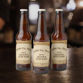 Bruidegom's Laatste Rodeo Jongens Aftellen voor he Bier Etiket