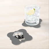 Bruidegoms met skelet kartonnen onderzetters (Insitu)