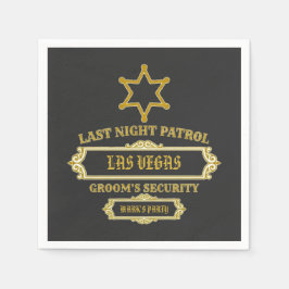 Bruidegom's Security Laatste Nacht Patrouille Servet