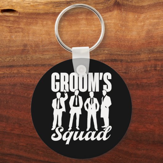 Bruidegom's Team Bruid Bruidegom Feest Bachelor  Sleutelhanger (Voorkant)