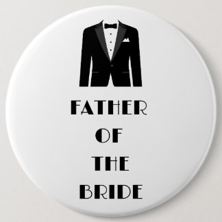 Bruidegom's Vader is adjusted to Vader van de Brui Ronde Button 6,0 Cm
