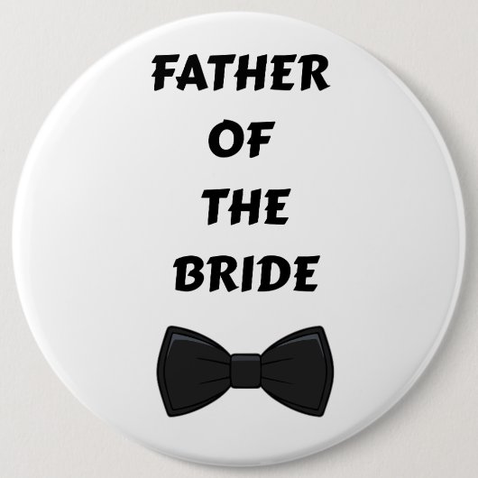 Bruidegom's vader ronde button 6,0 cm (Voorkant)
