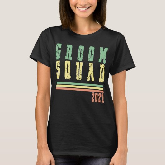 Bruidegomssquad Jongensavond Drankteam T-shirt (Voorkant)