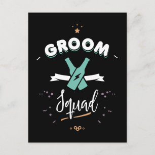 Bruidegomsteam Briefkaart